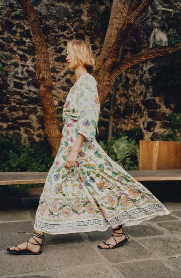 HALJINA OD MJEŠAVINE LANA S PRINTOM I ČVOROM/ ZARA/ 49,95 EUR