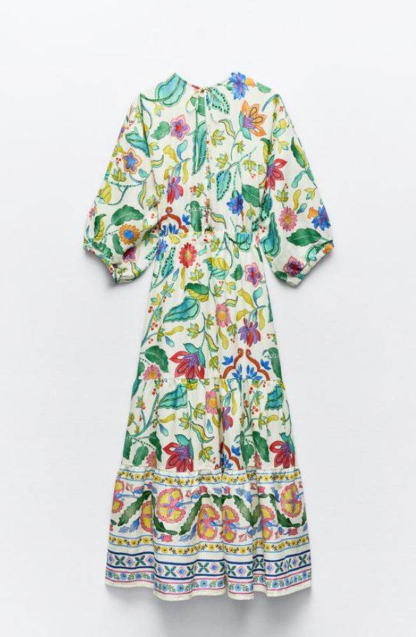 HALJINA OD MJEŠAVINE LANA S PRINTOM I ČVOROM/ ZARA/ 49,95 EUR