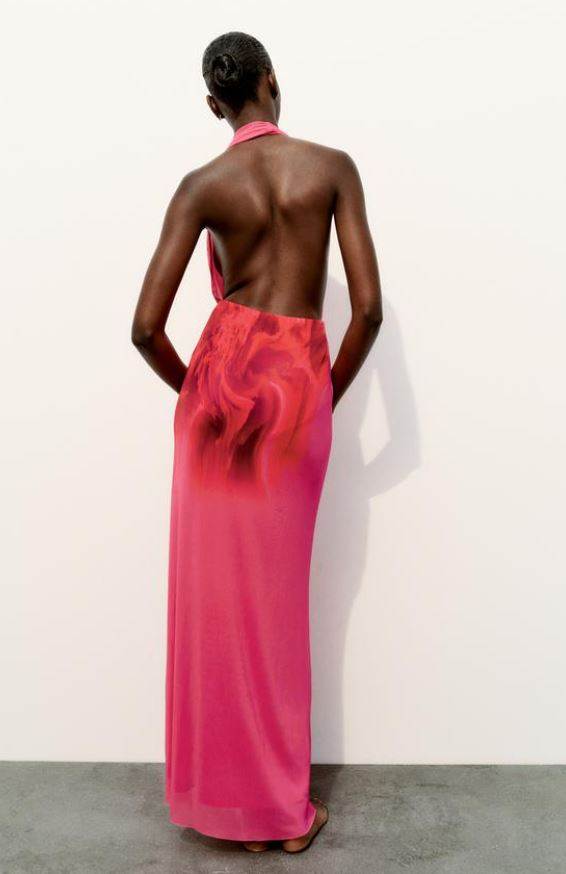 HALJINA OD TILA S DRAPIRANIM AMERIČKIM IZREZOM/ ZARA/  39,95 EUR