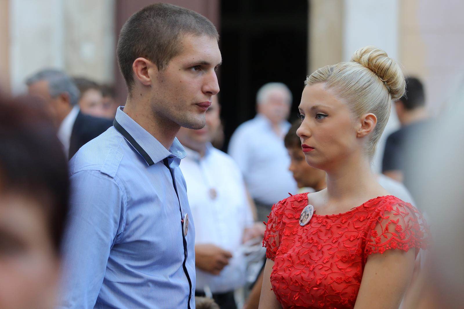 Jagoda Kumrić na vjenčanju Doris Pinčić