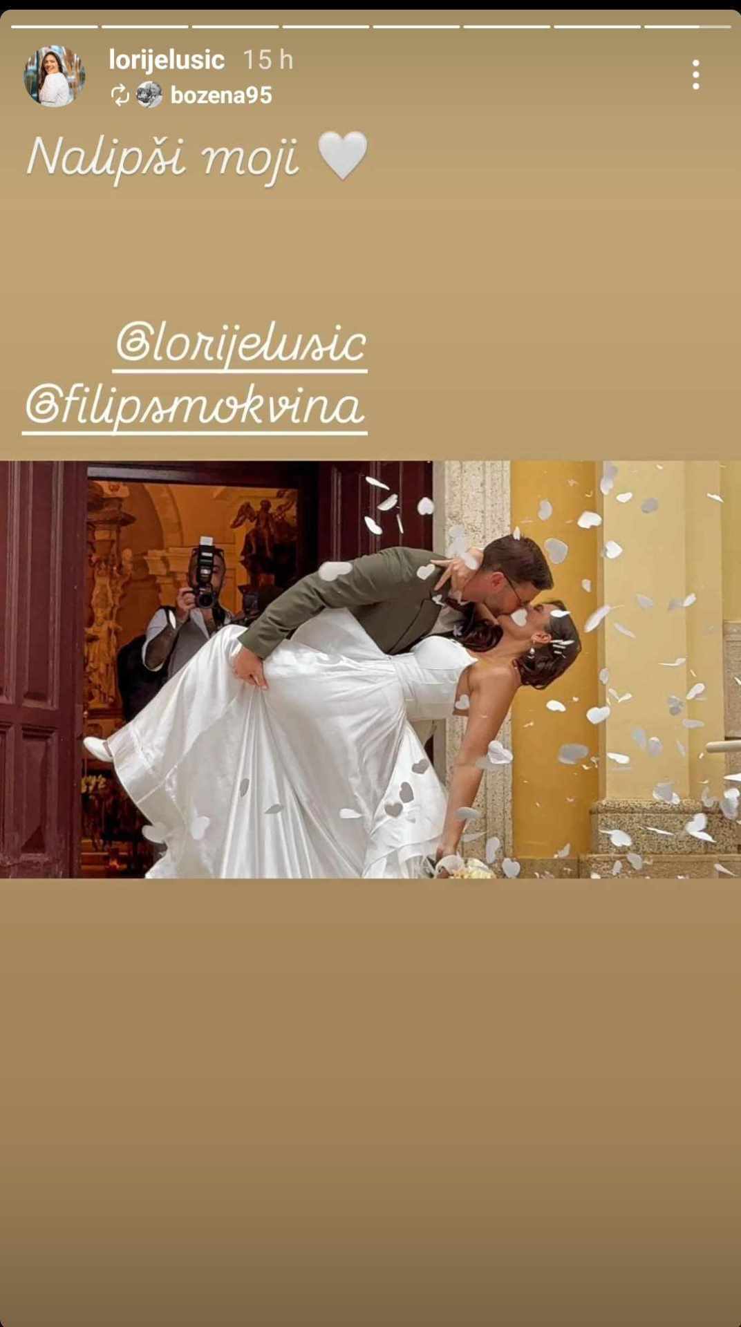 Vjenčanje  Lorene Jelusić, sestre Dina Jelusića