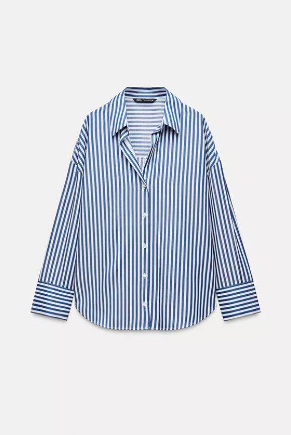 PRUGASTA KOŠULJA OD POPELINA/ ZARA/ 19,95 EUR