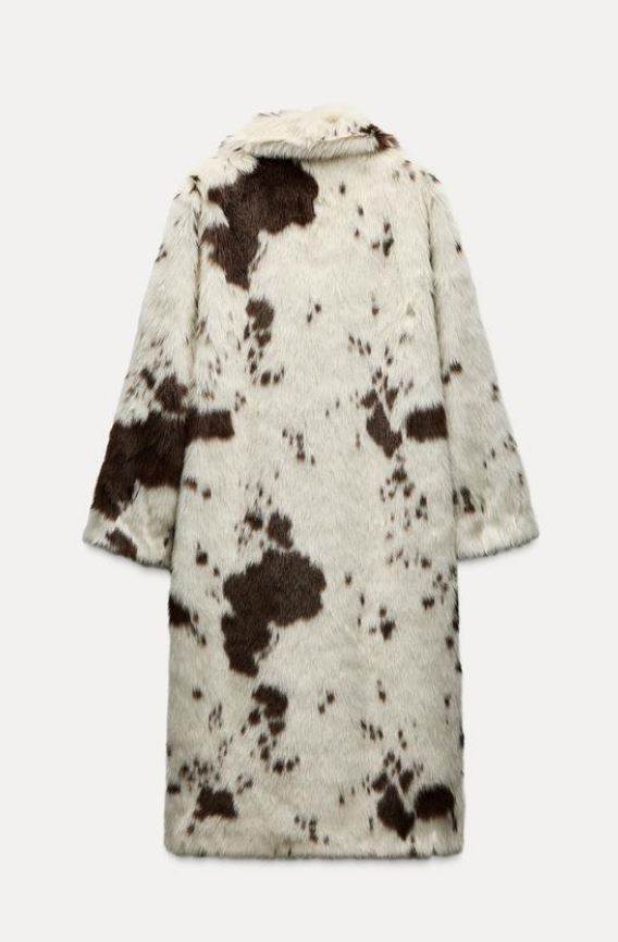 KAPUT OD UMJETNOG KRZNA SA ŽIVOTINJSKIM UZORKOM ZW COLLECTION/ZARA/ 149,00 EUR