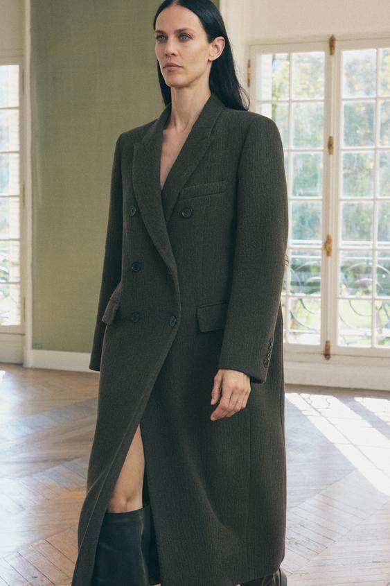 LONG WOOL COAT ZW COLLECTION/ZARA/129.00 EUR