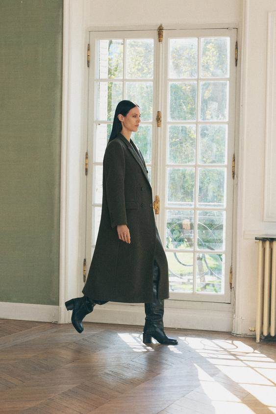 LONG WOOL COAT ZW COLLECTION/ZARA/129.00 EUR
