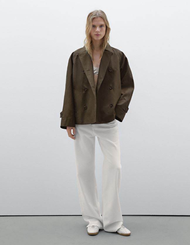 Short cotton blend coat/ Massimo Dutti/ 149,00 EUR