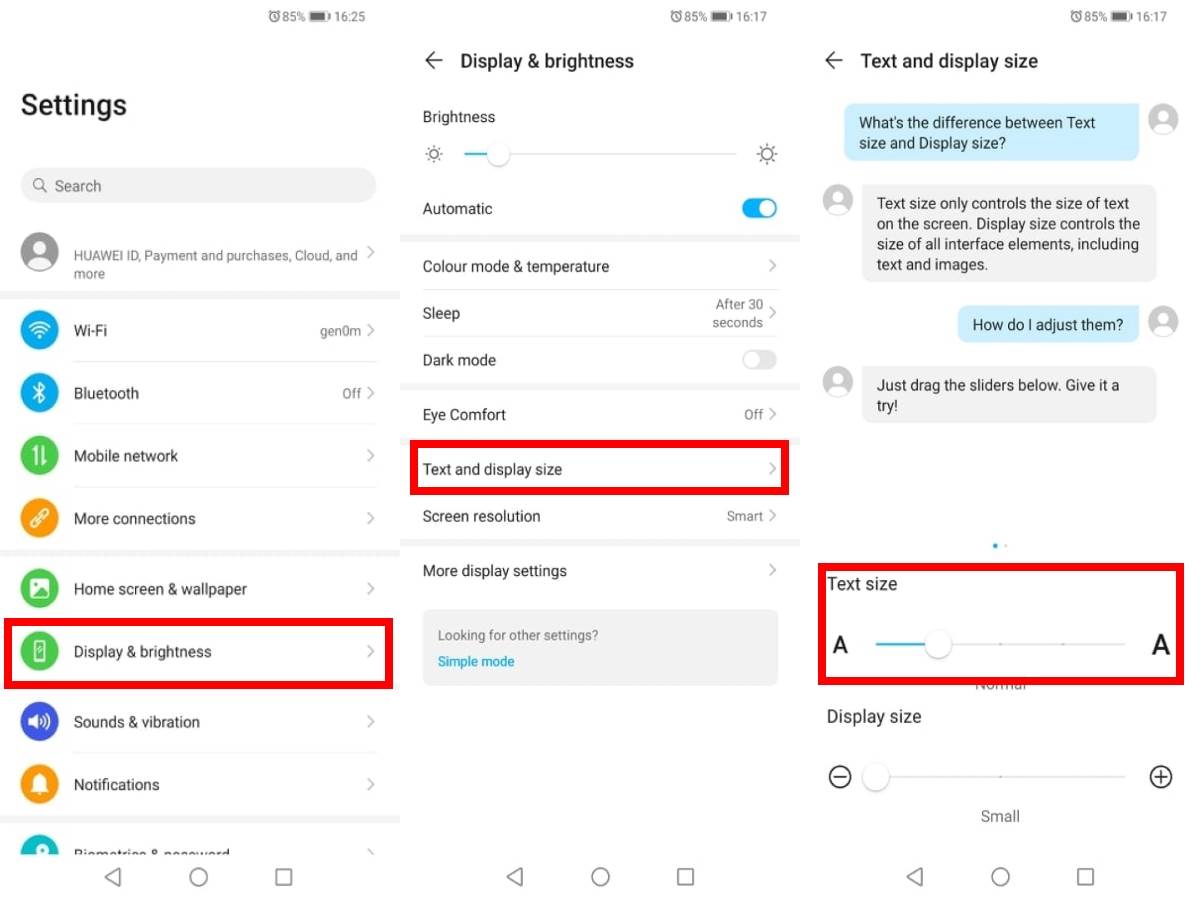 Evo kako promijeniti veličinu teksta na pametnom telefonu