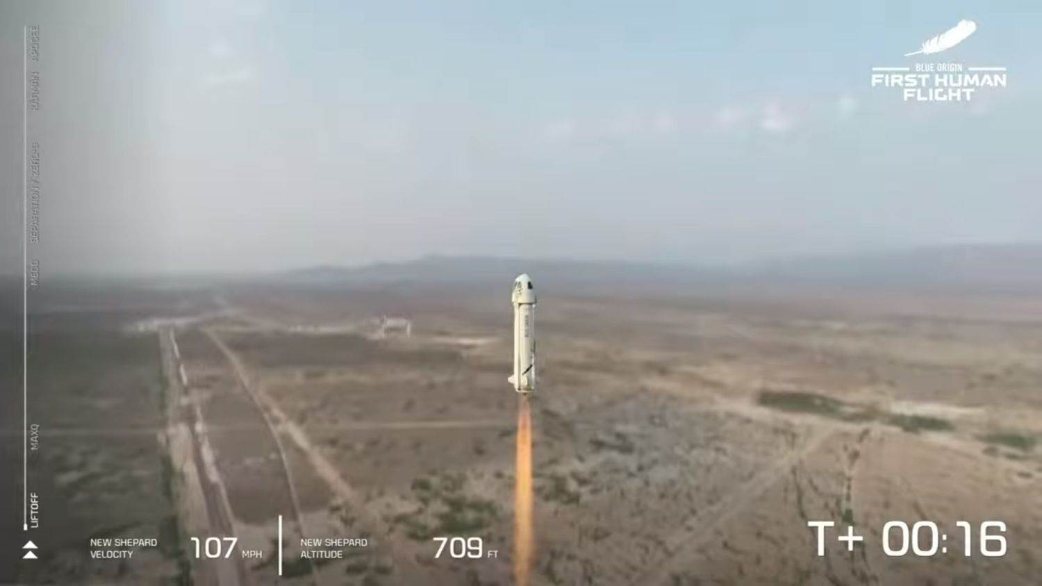 NEW SHEPARD RAKETA Pogledajte kako je Jeff Bezos odletio u svemir