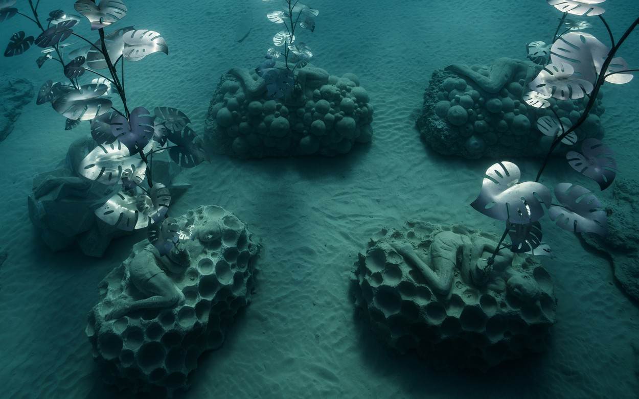 PODVODNI MUZEJ S 93 SKULPTURE Služi za istraživanje, ali i za plivanje