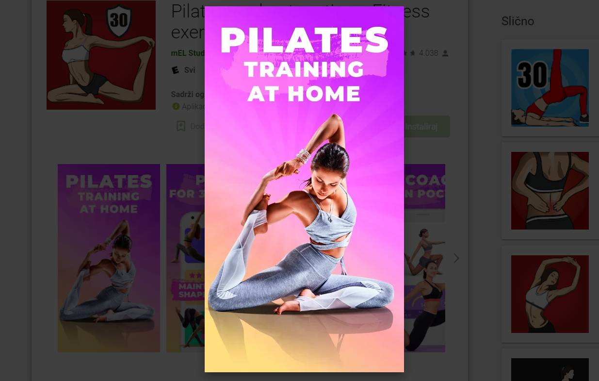 Vježbe istezanja za vitkost i ljepotu putem aplikacije