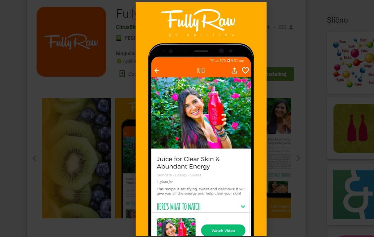 RAW FOOD Pravo vrijeme za sirovu prehranu putem aplikacije