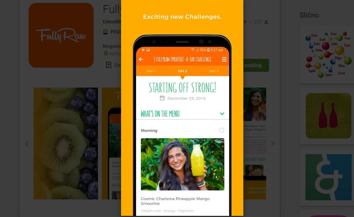 RAW FOOD Pravo vrijeme za sirovu prehranu putem aplikacije