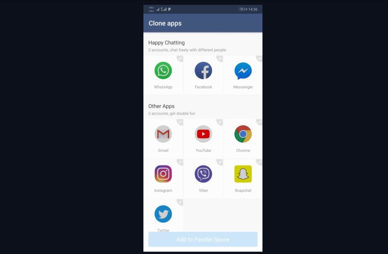 Parallel Space Viber 4
