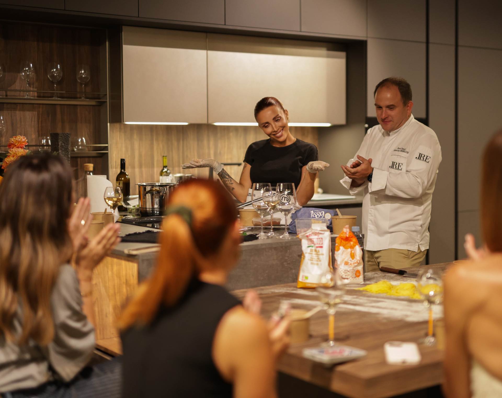 EDURO Pasta & Champagne Lana Klingor Mihić i Chef Jure Tomić.JPG