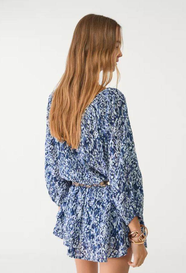 Kratka lepršava haljina s uzorkom/ Stradivarius/ 9,99 EUR