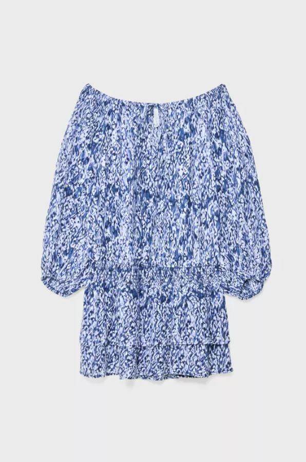 Kratka lepršava haljina s uzorkom/ Stradivarius/ 9,99 EUR