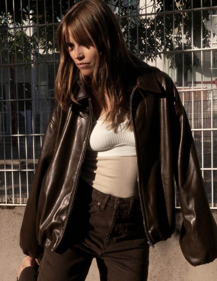 FAUX LEATHER BOMBER JACKET/ ZARA/ 39.95 EUR