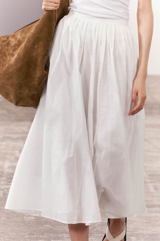 Najljepše bijele mini, midi i maksi suknje iz Zare