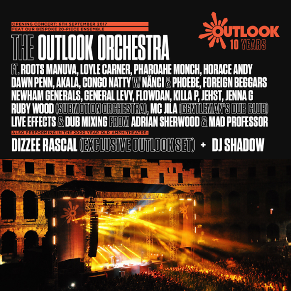 DESETU GODINU ZA REDOM Koncert otvorenja Outlook festivala