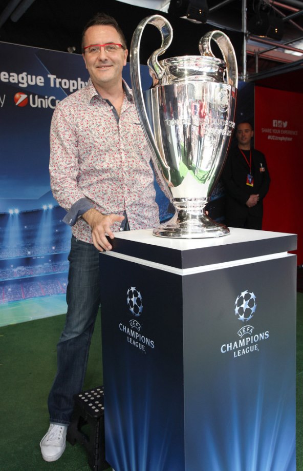 Tarik Filipović, Mila Horvat i Renata Sopek na predstavljanju pobjedničkog pehara Lige prvaka