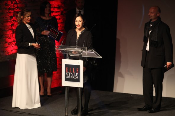Trenuci ushićenja na pozornici dodjele nagrada Elle Style Awards 2014.