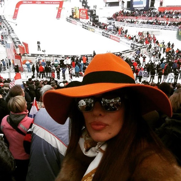 Dotjerana Severina uživala je i navijala na Sljemenu