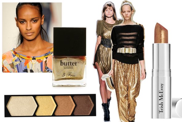 Make up: Zlatni akcenti protiv sivila