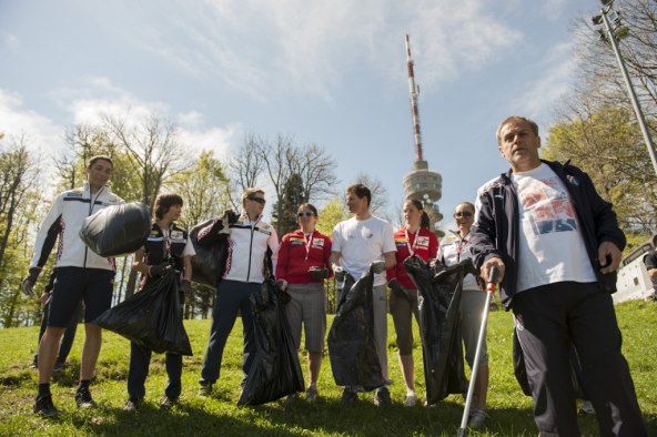 Ivica Kostelić predvodio čišćenje skijaških staza na Sljemenu