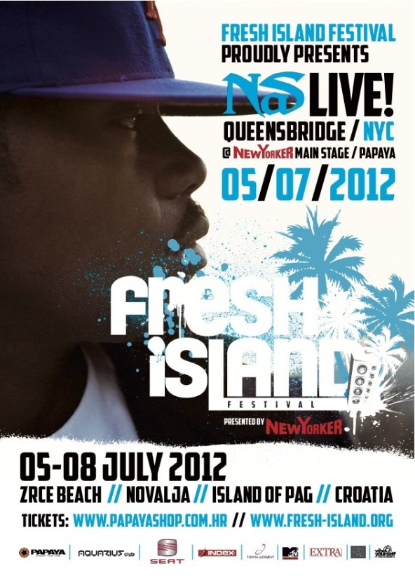 Hip hop ikona NAS na Fresh Island festivalu