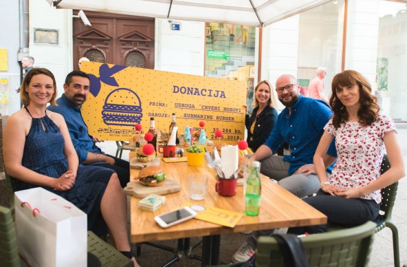 Submarine Burger je donirao preko 70 tisuća kuna udruzi CRVENI NOSOVI klaunovidoktori