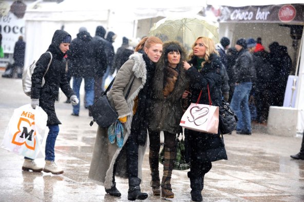 Prijateljice usprkos snježnom nevremenu