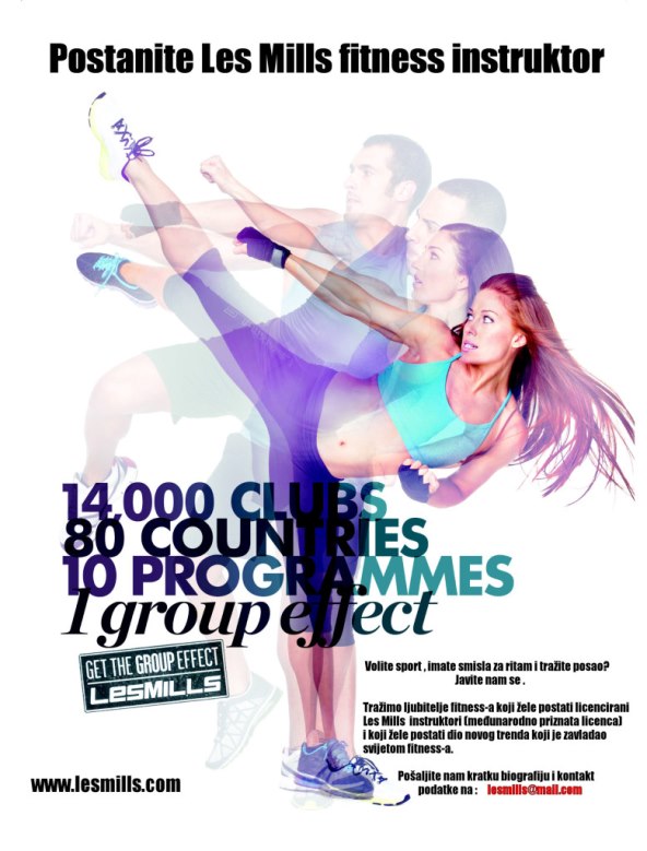 Postanite Les Mills fitness instruktor
