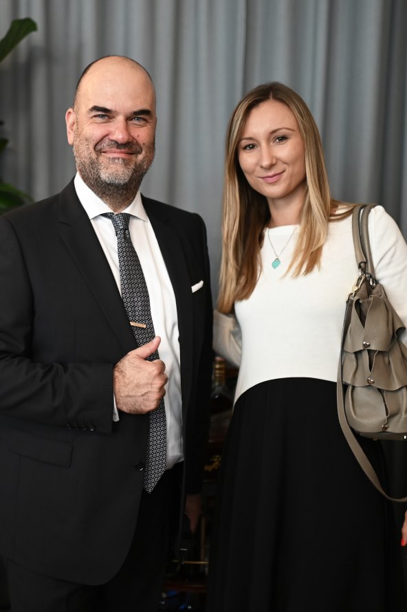 Ted Lelekas, Brand Ambassador Moet Hennessy i Lana Mohor iz Miva galerije