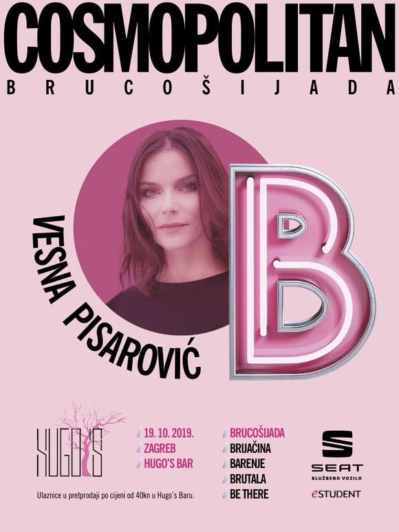 Brojimo sitno do partyja sezone - Cosmo brucošijade s Vesnom Pisarović