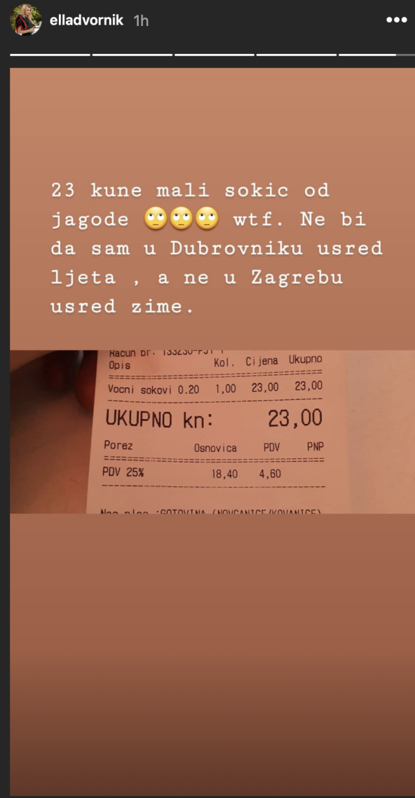 Ella Dvornik opljačkana u zagrebačkom kafiću