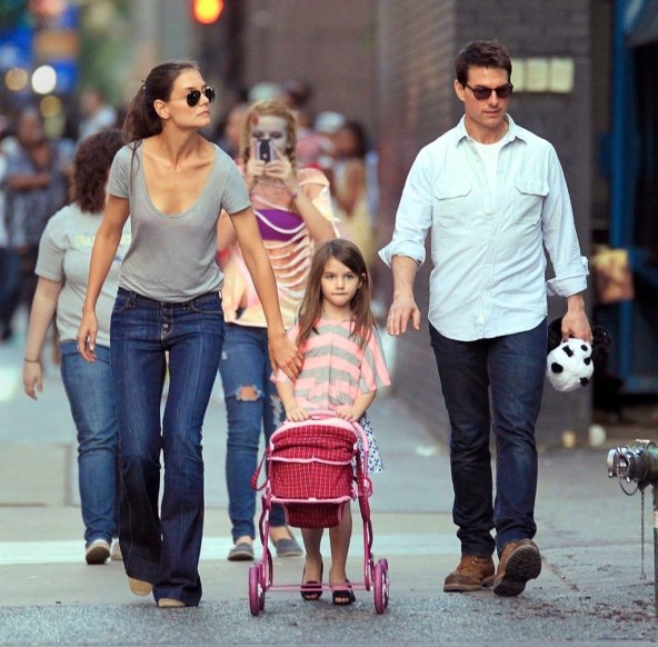 Tom Cruise, Katie Holmes i Suri Cruise
