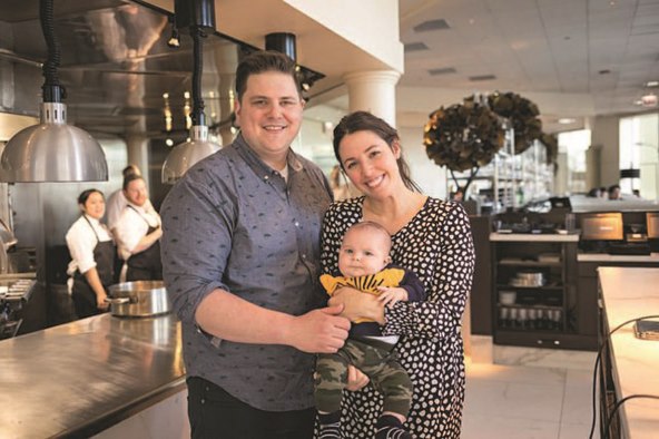 Sa suprugom i sinom Lukom