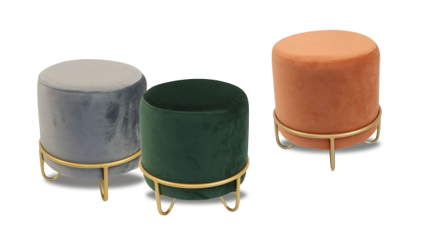 Tabure Fiebe sandstone (35x37 cm) dolazi u tri boje: sivoj, narančastoj i zelenoj, Pevex, 249 kn