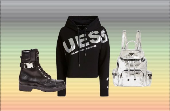 Metalik komadi s Guess potpisom