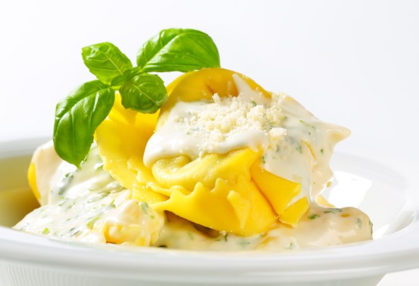 Tortellini sa skutom i špinatom