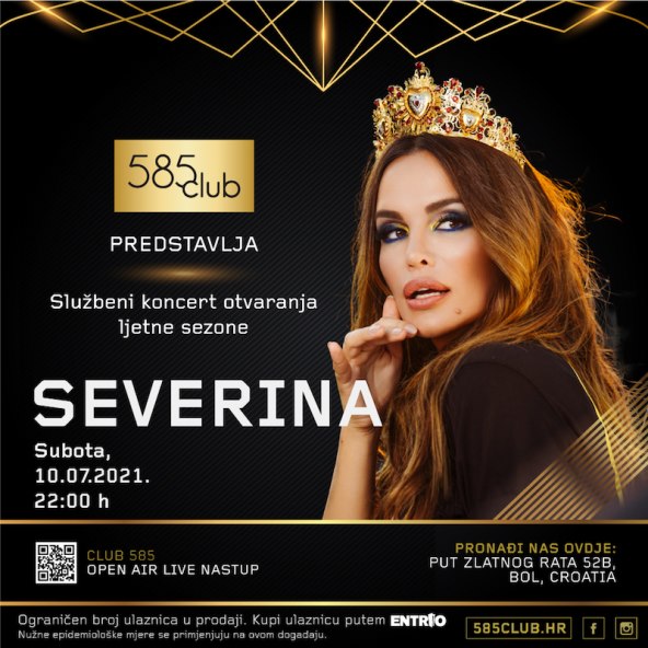 Severina i Gibonni stižu u 585 Club na Bolu