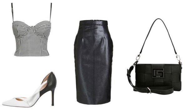 Guess top, 799 kn; Guess sandale, 787,30 kn; Guess snake suknja, 399,50 kn; Guess torba, 899 kn