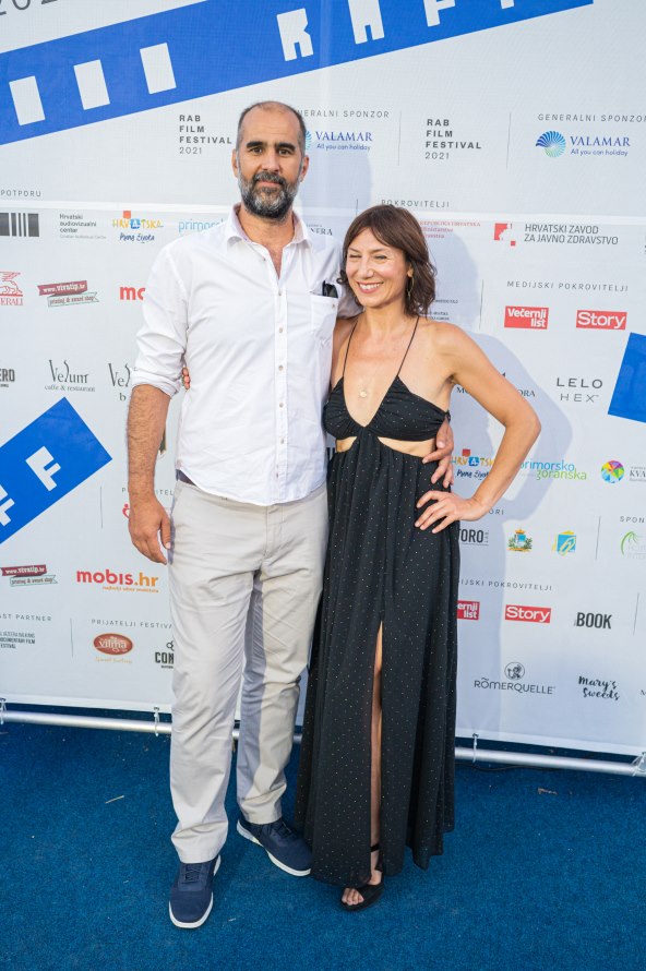 Daria Lorenci Flatz i suprug 2