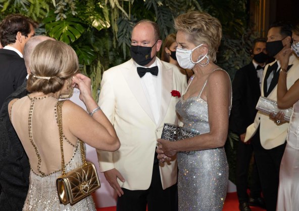 Sharon Stone i princ Albert II.