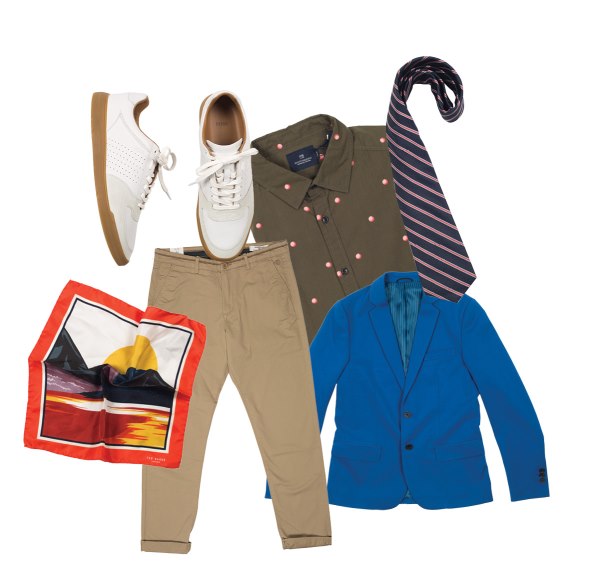 Hugo Boss kravata, 599 kn – 30% 419 kn; Hugo Boss bijele tenisice, 1690 kn -30% 1183 kn; Scotch & Soda zelena košulja (Europa 92), 599 kn -30% 419 kn; Spingfield hlače (Fifty), 299 kn -58% 125 kn; Ted Baker maramica, 270 kn -30% 189 kn; Anthony Morato sako (XYZ), 1229 kn -30% 860 kn