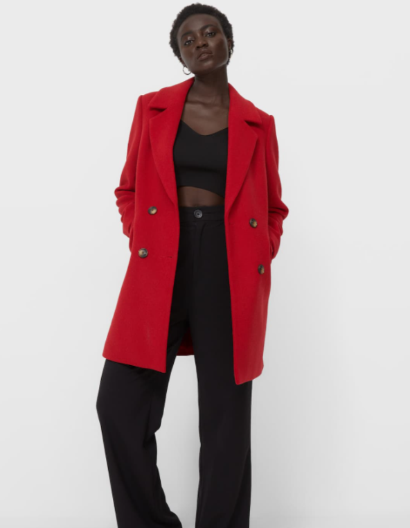 Stradivarius, kaput u boji