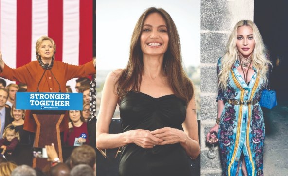 Hillary Clinton, Angelina Jolie i Madonna
