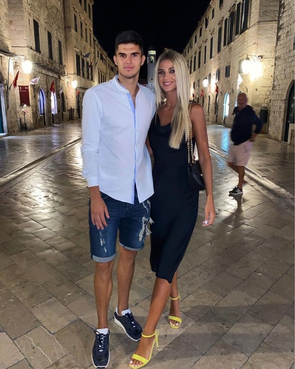 Dinamovac Marko Tolić i njegova djevojka Gabrijela Tandara