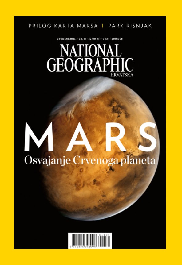 National Geographic Hrvatska daruje kartu Marsa svim čitateljima