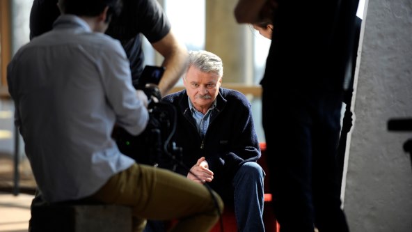 Ivo Gregurević na snimanju filma